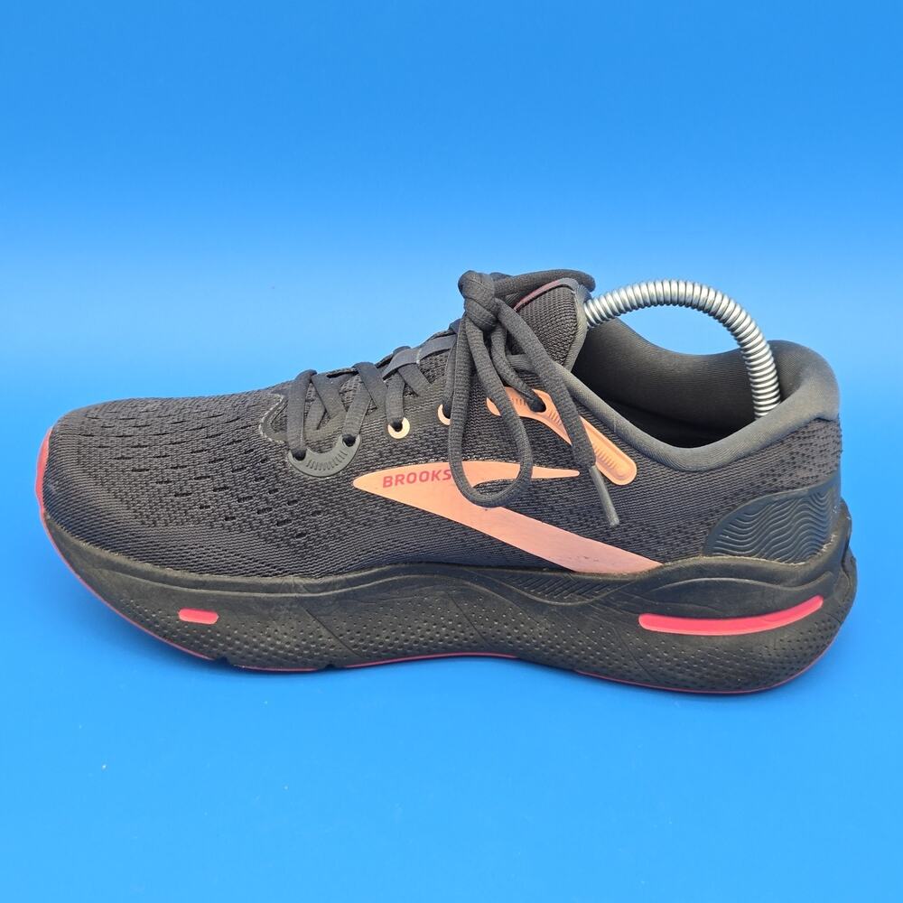 Brooks Ghost Max Women's 9.5 Black/Papaya/Raspberry Running Walking High Cushion - Picture 8 of 11